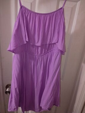 Everly Lavender  Spaghetti-Strap Mini Dress